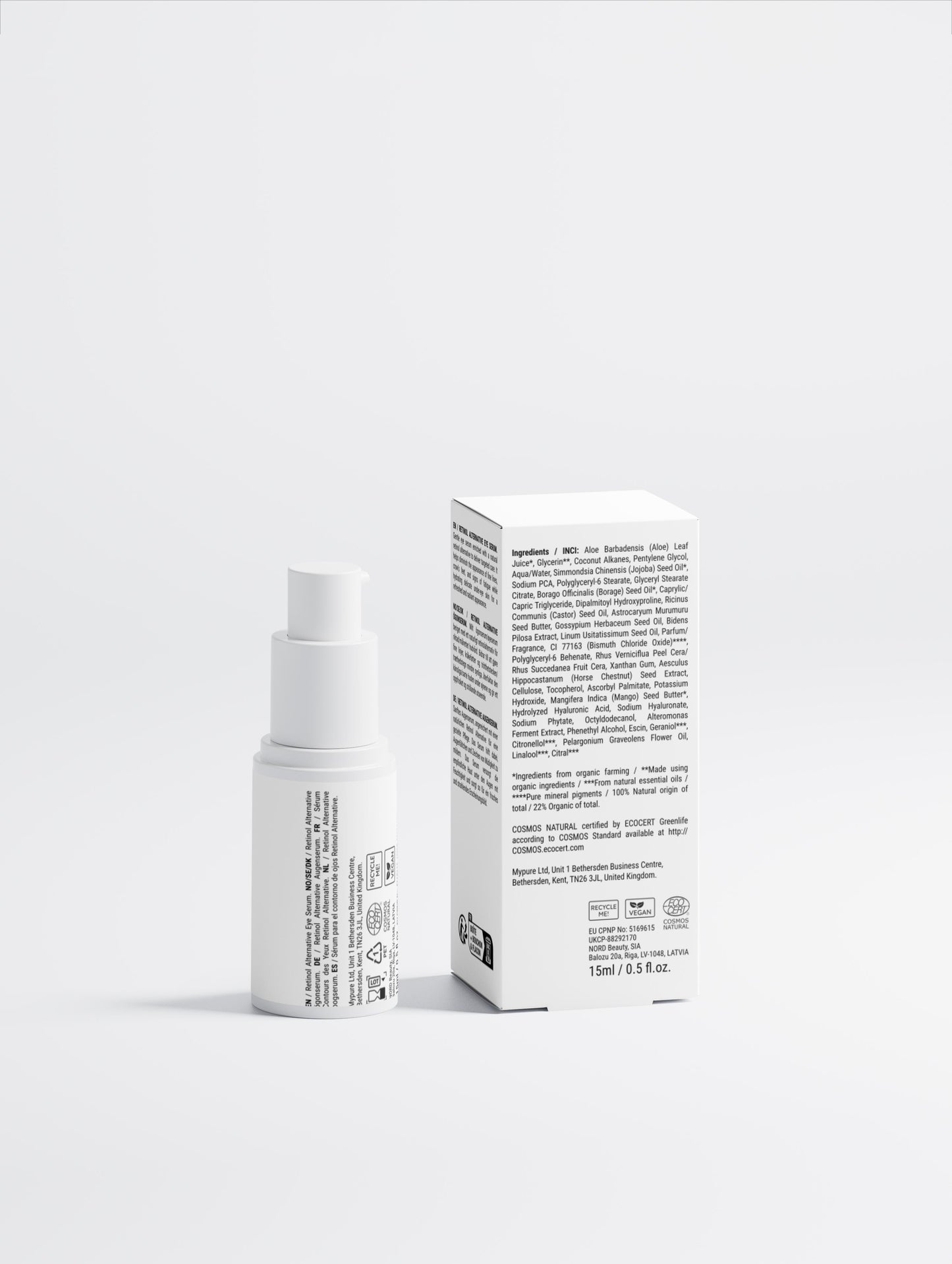 Marcival Hill Premium Natural Retinol Eye Serum (Plant Powered)