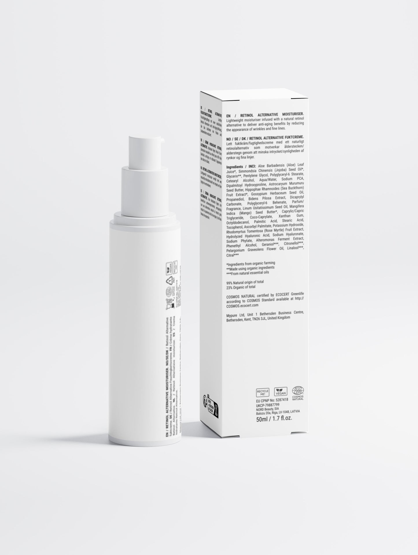 Marcival Hill Premium Anti-Age Natural Retinol Moisturizer (Plant Powered)