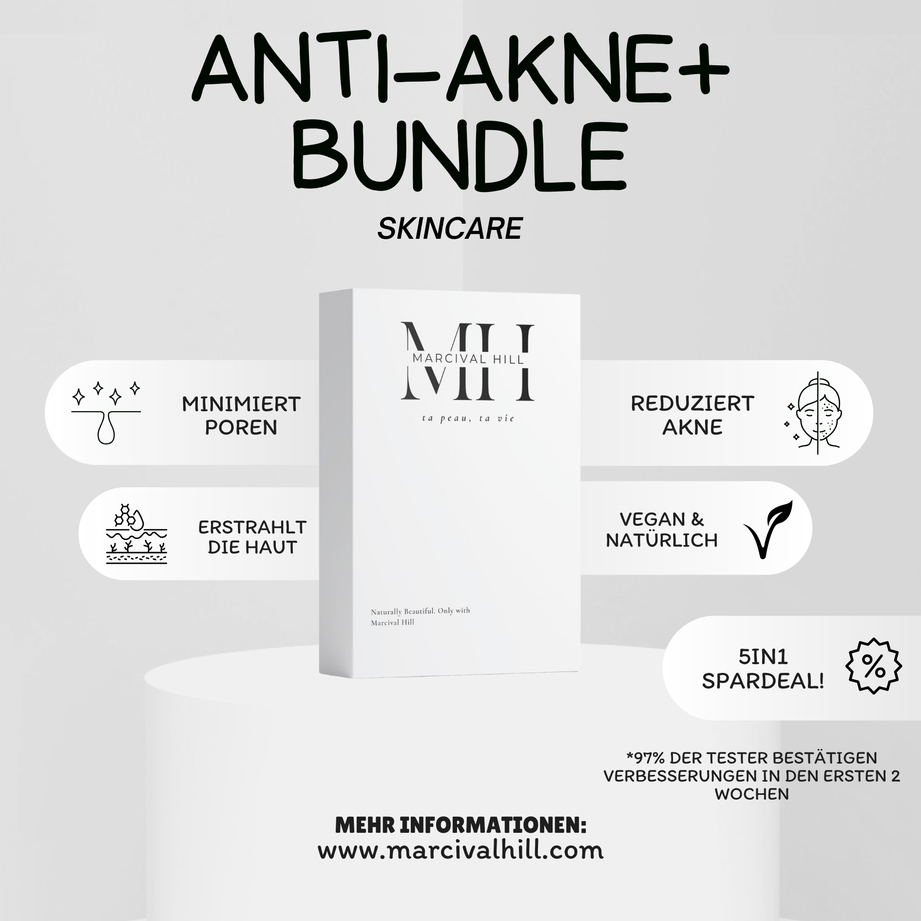 Anti-Acne+ Skincare Bundle (Clear Skin in 2 Weeks) - Marcival Hill