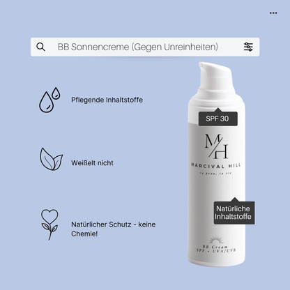 Marcival Hill BB Cream Getönte Tagescreme mit LSF 30 (Gegen Unreinheiten)