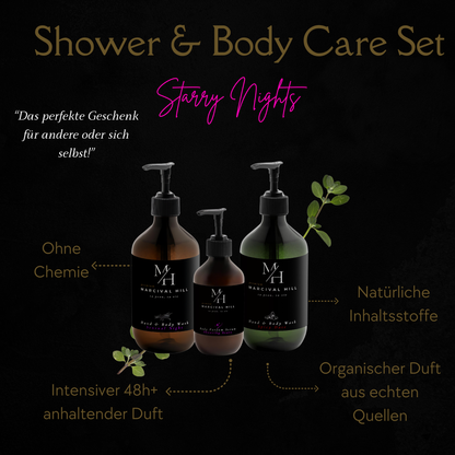 Marcival Hill Shower & Body Care Set: Starry Nights (Perfect Gift)